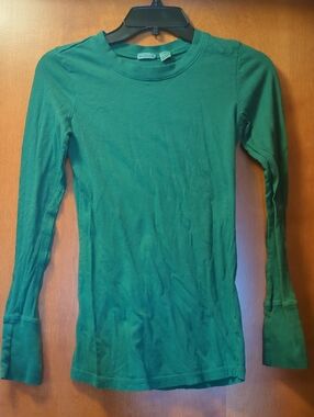Rubbish Green Crewneck Long Sleeve Tee